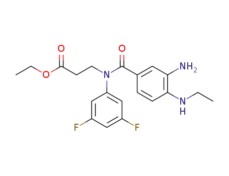 3-[(3-amino-4-ethylamino-benzoyl)-(3,5-difluorophenyl)-amino]-propionic acid ethyl ester
