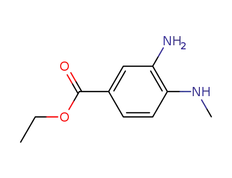 Molecular Structure of 66315-23-9 (ETHYL 3-AMINO-4-(METHYLAMINO)BENZOATE)