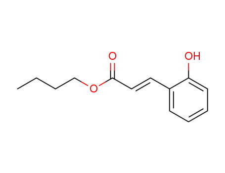 Molecular Structure of 3487-90-9 (2-Propenoic acid, 3-(2-hydroxyphenyl)-, butyl ester, (2E)-)
