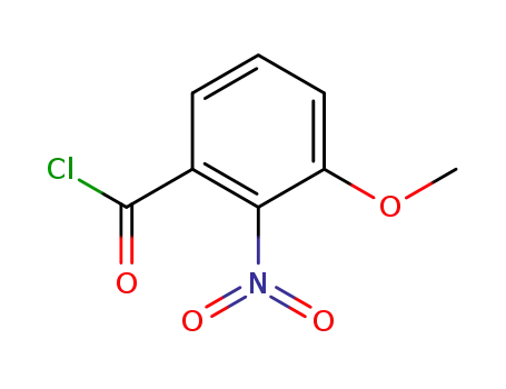 Molecular Structure of 15865-57-3 (Benzoyl chloride, 3-methoxy-2-nitro-)