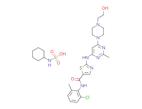 N-(2-chloro-6-methylphenyl)-2-[6-[4-(2-hydroxyethyl)piperazin-1-yl]-2-methylpyrimidin-4-ylamino]-1,3-thiazole-5-carboxamide monocyclamate salt