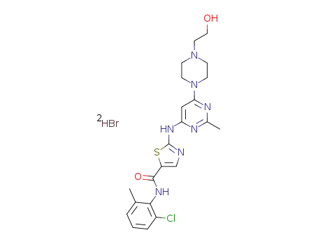 N-(2-chloro-6-methylphenyl)-2-[6-[4-(2-hydroxyethyl)piperazin-1-yl]-2-methylpyrimidin-4-ylamino]-1,3-thiazole-5-carboxamide dihydrogen bromide