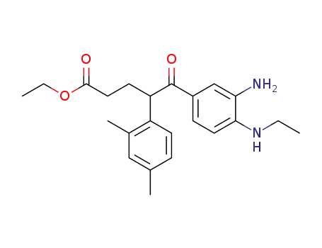 ethyl 5-[3-amino-4-(ethylamino)phenyl]-4-(2,4-dimethylphenyl)-5-oxopentanoate