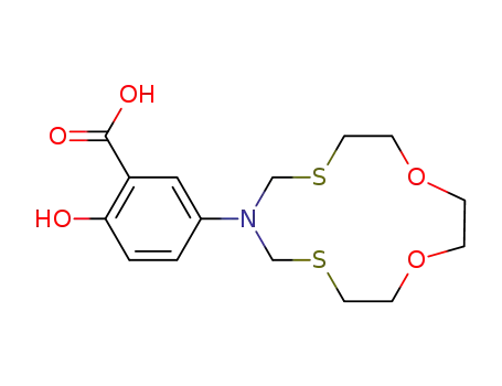 2-hydroxy-5-(1,11-dioxa-4,8-dithia-6-azacyclotridecan-6-yl)benzoic acid