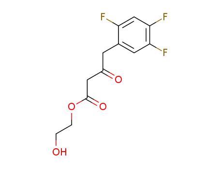 2-hydroxyethyl 3-oxo-4-(2,4,5-trifluorophenyl)butanoate
