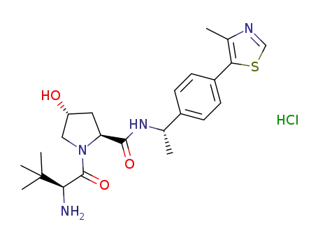(2S,4R)-1-[(2S)-2-amino-3,3-dimethylbutanoyl]-4-hydroxy-N-[(1S)-1-[4-(4-methyl-1,3-thiazol-5-yl)phenyl]ethyl]pyrrolidine-2-carboxamide hydrochloride