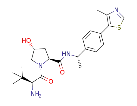 (2S,4R)-1-[(2S)-2-amino-3,3-dimethylbutanoyl]-4-hydroxy-N-[(1S)-1-[4-(4-methyl-1,3-thiazol-5-yl)phenyl]ethyl]pyrrolidine-2-carboxamide