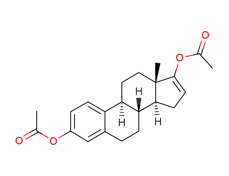 Molecular Structure of 20592-42-1 (Estra-1,3,5(10),16-tetraene-3,17-diol diacetate)