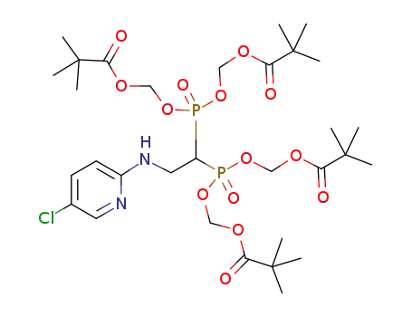 tetrakispivaloyloxymethyl 2-(5-chloropyridine-2-ylamino)ethylidene-1,1-bisphosphonate