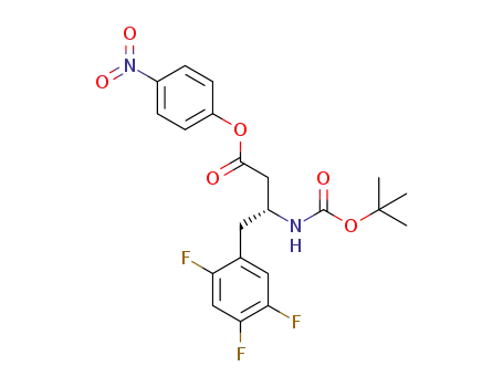 (R)-4-nitrophenyl 3-(t-butoxycarbonylamino)-4-(2,4,5-trifluorophenyl)butanoate