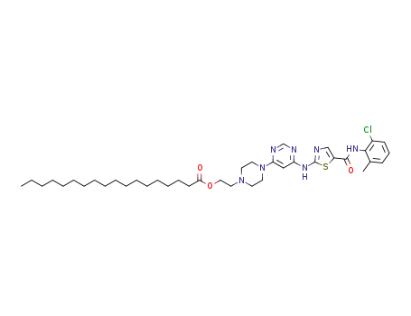 2-(4-(6-((5-((2-chloro-6-methylphenyl)carbamoyl)thiazol-2-yl)amino)pyrimidin-4-yl)piperazin-1-yl)ethyl stearate