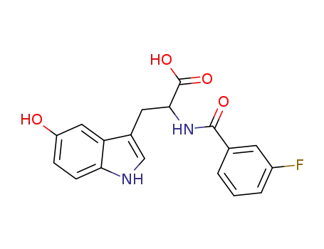 2-(3-fluorobenzoylamino)-3-(5-hydroxy-1H-indol-3-yl)propionic acid
