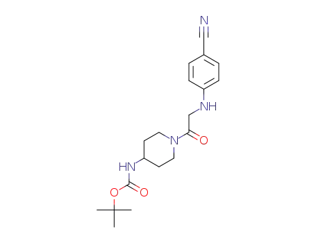 tert-butyl N-[1-[2-(4-cyanoanilino)acetyl]-4-piperidyl]carbamate