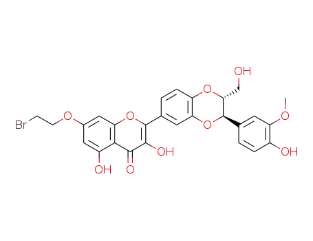 7-(2-bromo)ethoxy-2,3-dehydrosilybin