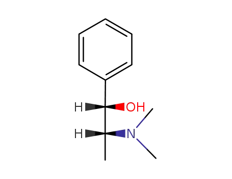 Molecular Structure of 1201-56-5 (Benzenemethanol, a-[(1R)-1-(dimethylamino)ethyl]-,(aS)-rel-)