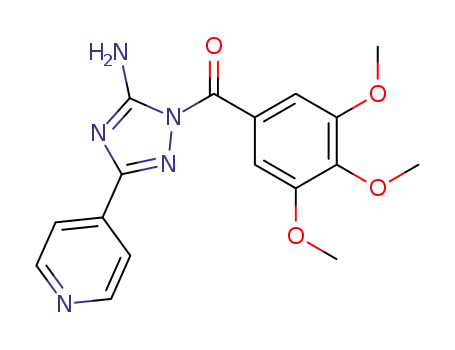 (5-amino-3-(pyridin-4-yl)-1H-1,2,4-triazol-1-yl)(3,4,5-trimethoxyphenyl)methanone