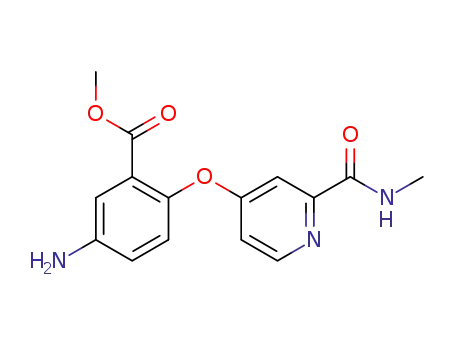 methyl 5-amino-2-{[2-(methylaminocarbonyl)pyridine-4-yl]oxy}benzoate