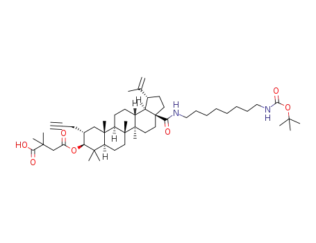 N-[3β-O-(3’,3’-dimethylsuccinyl)-2α-propargyl-lup-20(29)-en-28-oyl]-N’-(tert-butoxycarbonyl)-8-octylamine