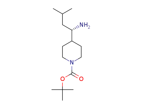 tert-butyl (S)-4-(1-amino-3-methylbutyl)piperidine-1-carboxylate