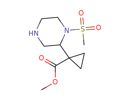 1-(1-methanesulfonylpiperazin-2-yl)cyclopropylcarboxylic acid methyl ester