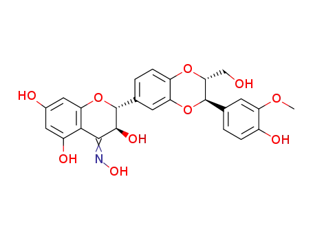 (2R,3S)-2-[(2R,3R)-3-(4-hydroxy-3-methoxyphenyl)-2-(hydroxymethyl)-2,3-dihydro-1,4-benzodioxin-6-yl]-4-(hydroxyimino)-3,4-dihydro-2H-1-benzopyran-3,5,7-triol