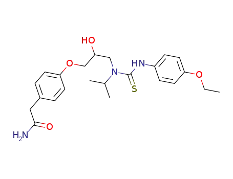 2-(4-(3-(3-(4'-ethoxyphenyl)-1-isopropylthioureido)-2-hydroxypropoxy)phenyl)acetamide