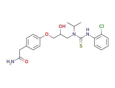 2-(4-(3-(3-(2'-chlorophenyl)-1-isopropylthioureido)-2-hydroxypropoxy)phenyl)acetamide