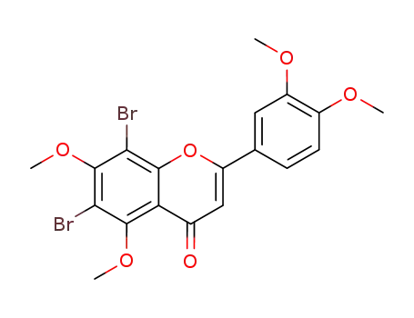 6,8-dibromo-2-(3,4-dimethoxy-phenyl)-5,7-dimethoxy-chromen-4-one