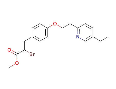 methyl 2-bromo-3-[4-[2-(5-ethylpyridin-2-yl)ethoxy]phenyl]propanoate
