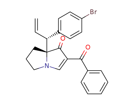 (R)-2-benzoyl-7a-((R)-1-(4-bromophenyl)allyl)-5,6,7,7a-tetrahydro-1H-pyrrolizin-1-one
