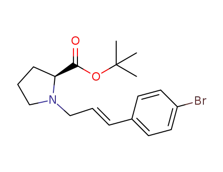 tert-butyl (E)-(3-(4-bromophenyl)allyl)-L-prolinate