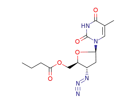 Butyric acid (2S,3S,5R)-3-azido-5-(5-methyl-2,4-dioxo-3,4-dihydro-2H-pyrimidin-1-yl)-tetrahydro-furan-2-ylmethyl ester