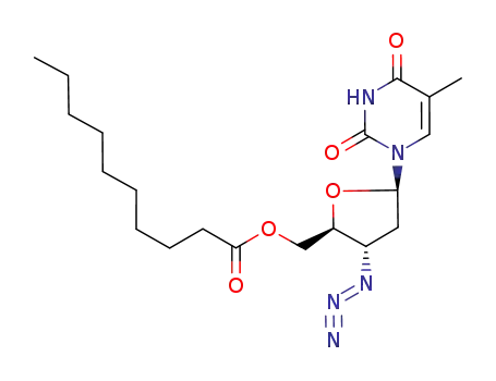 Decanoic acid (2S,3S,5R)-3-azido-5-(5-methyl-2,4-dioxo-3,4-dihydro-2H-pyrimidin-1-yl)-tetrahydro-furan-2-ylmethyl ester