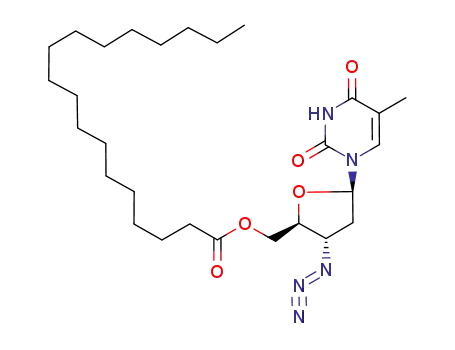 Octadecanoic acid (2S,3S,5R)-3-azido-5-(5-methyl-2,4-dioxo-3,4-dihydro-2H-pyrimidin-1-yl)-tetrahydro-furan-2-ylmethyl ester
