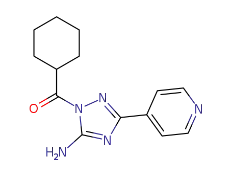 (5-amino-3-(pyridin-4-yl)-1H-1,2,4-triazol-1-yl)(cyclohexyl)-methanone