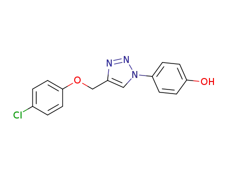 4-(4-((4-chlorophenoxy)methyl)-1H-1,2,3-triazol-1-yl)phenol