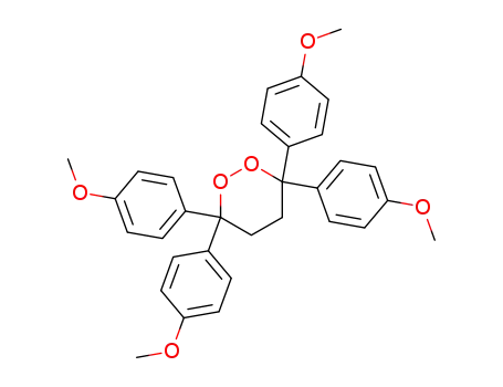Molecular Structure of 68313-25-7 (1,2-Dioxane, 3,3,6,6-tetrakis(4-methoxyphenyl)-)