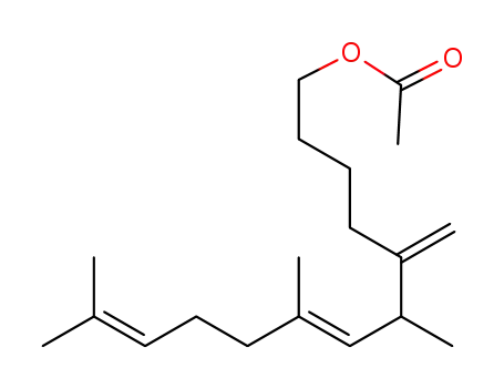 (E)-6,8,12-trimethyl-5-methylenetrideca-7,11-dien-1-yl acetate