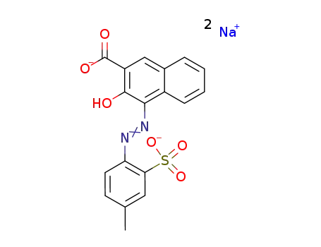 2-Naphthalenecarboxylicacid, 3-hydroxy-4-[2-(4-methyl-2-sulfophenyl)diazenyl]-, sodium salt (1:2)