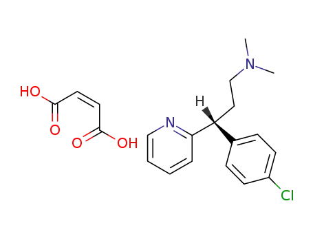 Pyridine, 2-(p-chloro-alpha-(2-(dimethylamino)ethyl)benzyl)-, maleate (1:1), (-)-