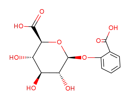 Molecular Structure of 7695-70-7 (Salicylic Acid b-D-O-Glucuronide)