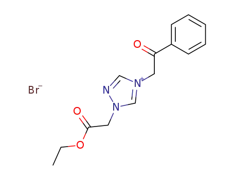 (1-N-carbethoxymethylene-4-N-phenacyl)-1,2,4-triazolium bromide