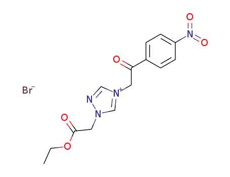 (1-N-carbethoxymethylene-4-N-p-nitrophenacyl)-1,2,4-triazolium bromide