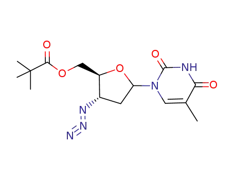 2,2-Dimethyl-propionic acid (2S,3S)-3-azido-5-(5-methyl-2,4-dioxo-3,4-dihydro-2H-pyrimidin-1-yl)-tetrahydro-furan-2-ylmethyl ester