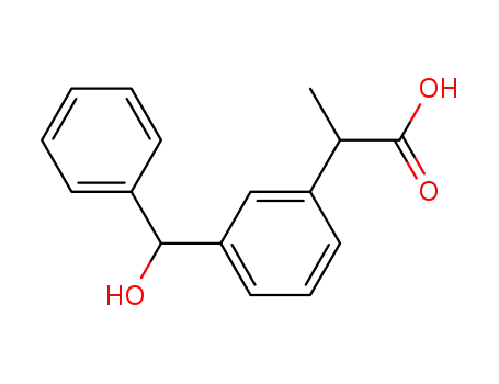 Molecular Structure of 59960-32-6 (Dihydro Ketoprofen (Mixture of Diastereomers))