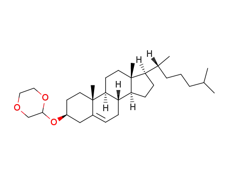 2-[(3S,8S,9S,10R,13R,14S,17R)-17-((R)-1,5-Dimethyl-hexyl)-10,13-dimethyl-2,3,4,7,8,9,10,11,12,13,14,15,16,17-tetradecahydro-1H-cyclopenta[a]phenanthren-3-yloxy]-[1,4]dioxane