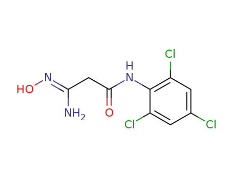 Molecular Structure of 78515-46-5 (Propanamide, 3-(hydroxyamino)-3-imino-N-(2,4,6-trichlorophenyl)-)