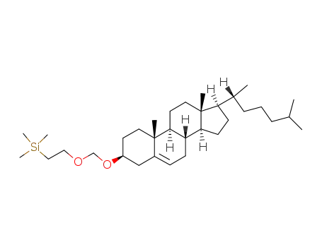 {2-[(3S,8S,9S,10R,13R,14S,17R)-17-((R)-1,5-Dimethyl-hexyl)-10,13-dimethyl-2,3,4,7,8,9,10,11,12,13,14,15,16,17-tetradecahydro-1H-cyclopenta[a]phenanthren-3-yloxymethoxy]-ethyl}-trimethyl-silane