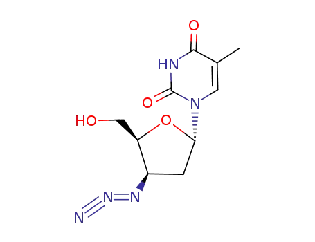 1-((2S,4R,5S)-4-azido-5-(hydroxymethyl)tetrahydrofuran-2-yl)-5-methylpyrimidine-2,4(1H,3H)-dione