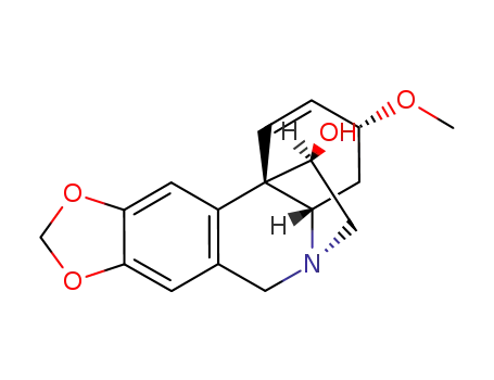 3H,6H-5,11b-Ethano[1,3]dioxolo[4,5-j]phenanthridin-12-ol,4,4a-dihydro-3-methoxy-, (3R,4aS,5S,11bS,12R)- cas  639-41-8